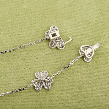 [CiCi]FRIVOLE SILVER 9 FLOWERS NECKLACE