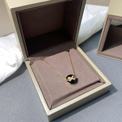 [CiCi]JEUX DE PINK GOLD DIAMOND NECKLACE