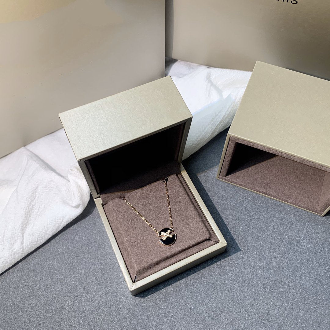 [CiCi]JEUX DE PINK GOLD DIAMOND NECKLACE
