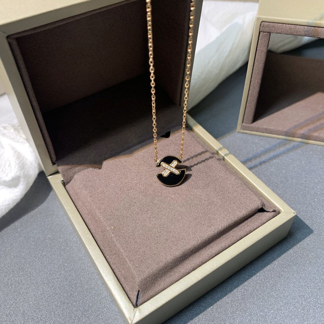 [CiCi]JEUX DE PINK GOLD DIAMOND NECKLACE