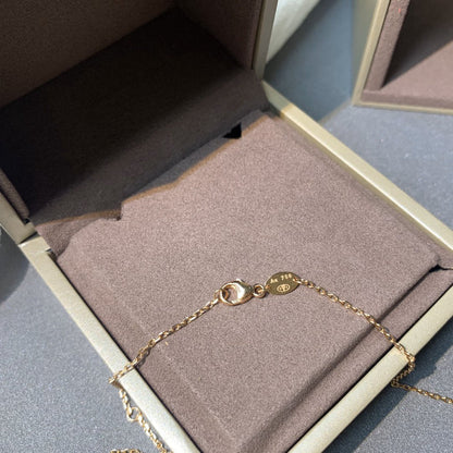 [CiCi]JEUX DE PINK GOLD DIAMOND NECKLACE