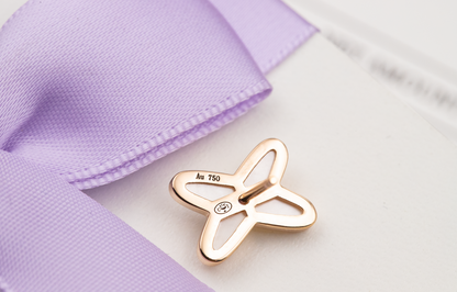 [CiCi]JEUX DE WHITE MOP ROSE GOLD DIAMOND EARRINGS