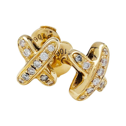 [CiCi]JEUX DE GOLD DIAMOND EARRINGS