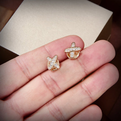 [CiCi]JEUX DE GOLD DIAMOND EARRINGS
