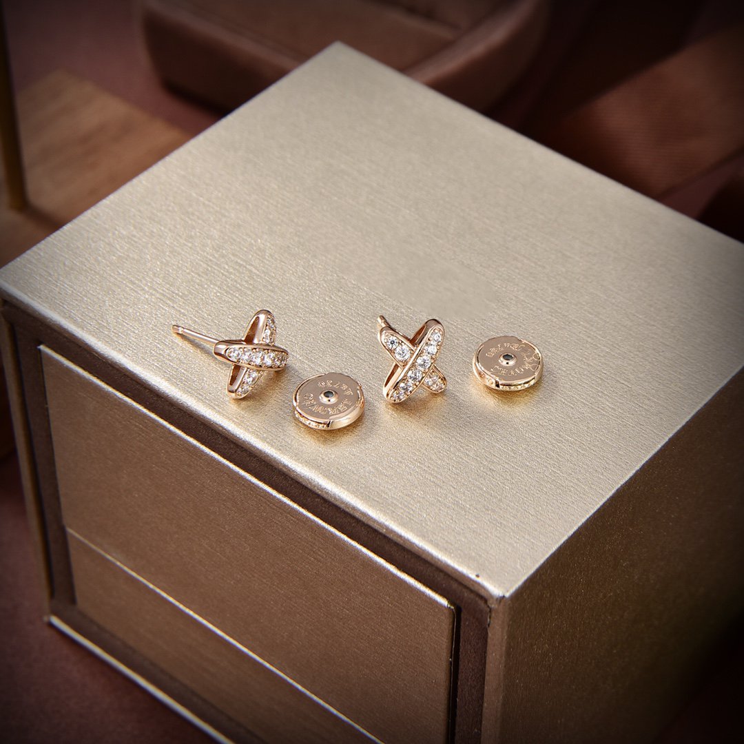 [CiCi]JEUX DE GOLD DIAMOND EARRINGS
