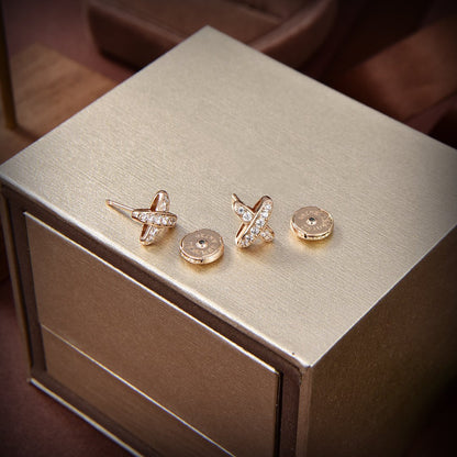 [CiCi]JEUX DE GOLD DIAMOND EARRINGS