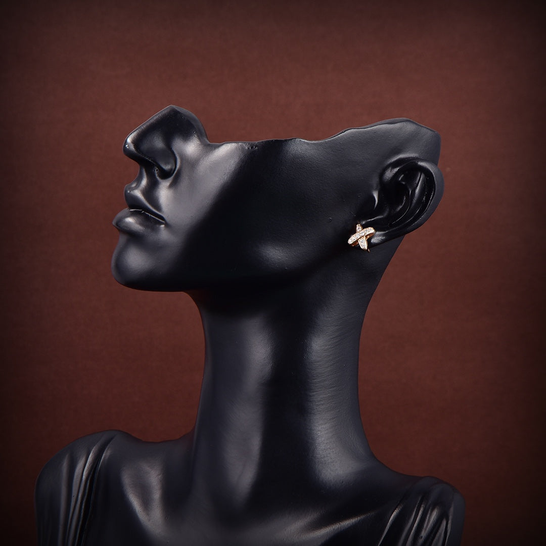 [CiCi]JEUX DE GOLD DIAMOND EARRINGS