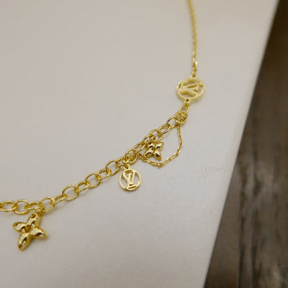[CiCi]BLOOMING SUPPLE NECKLACE BRASS