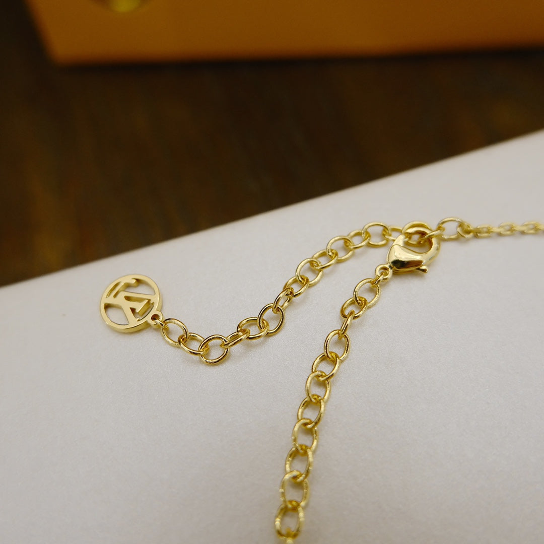 [CiCi]BLOOMING SUPPLE NECKLACE BRASS