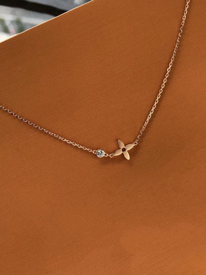 [CiCi]BLOSSOM PENDANT PINK GOLD AND DIAMOND