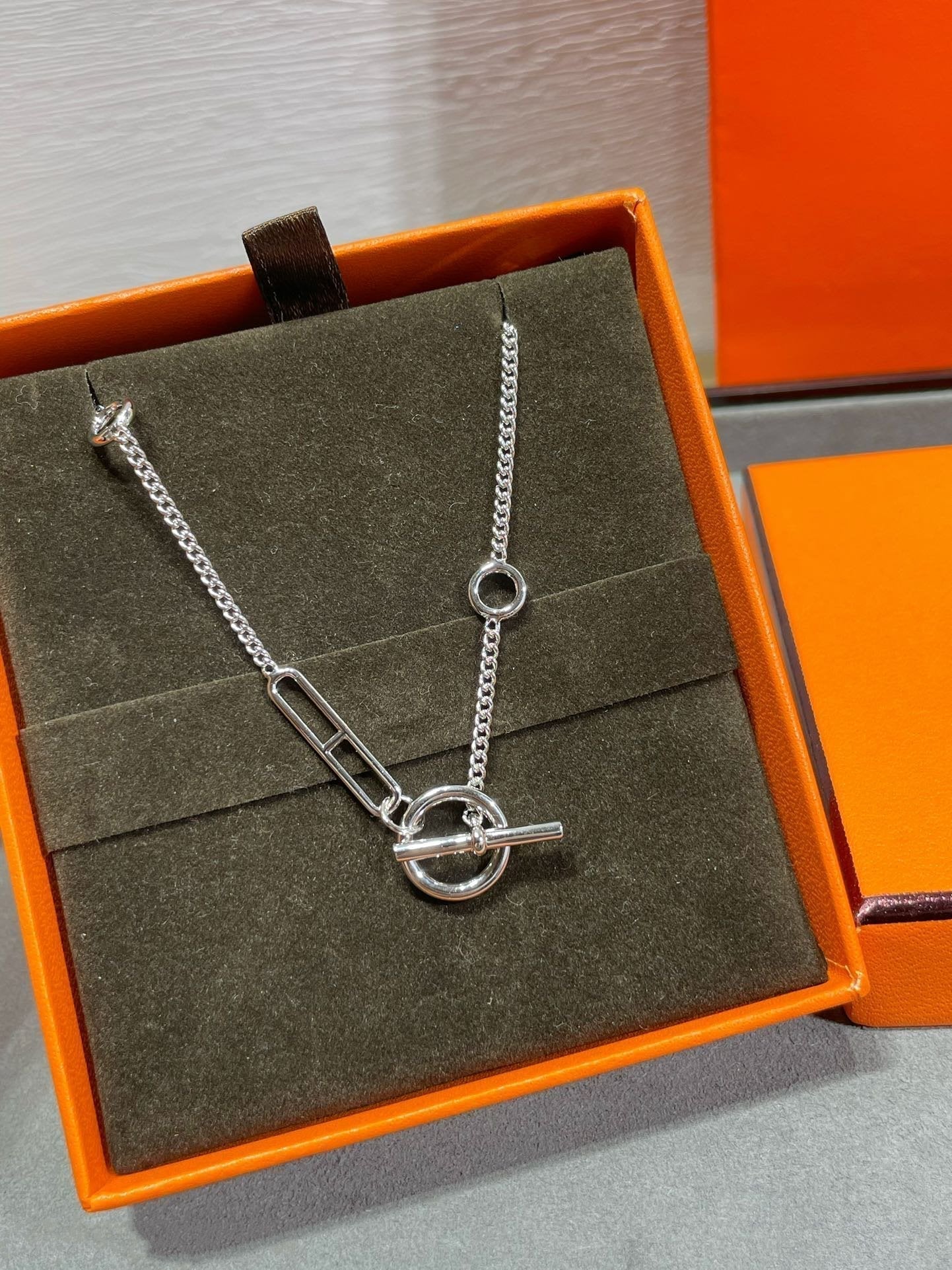 [CiCi]HM STERLING CHAINE D'ANCRE HEART