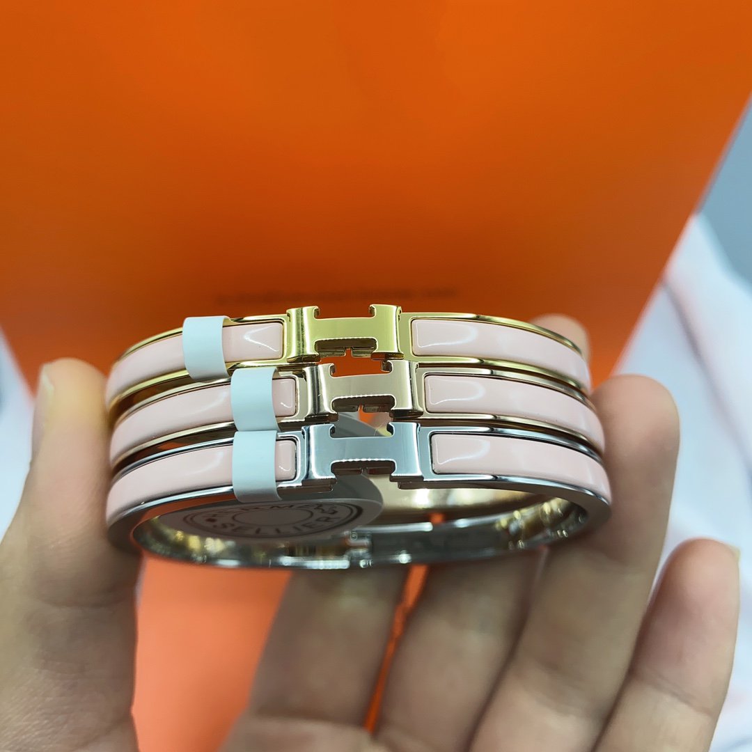[CiCi]CLASSIC HM CLIC  PINK 8MM ENAMEL BRACELET