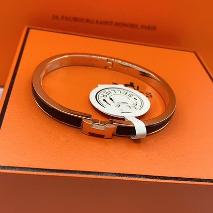 [CiCi]CLASSIC HM CLIC BLACK 8MM ENAMEL BRACELET