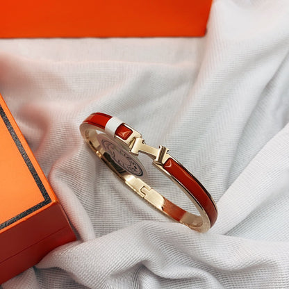 [CiCi]CLASSIC HM CLIC RED 8MM ENAMEL BRACELET