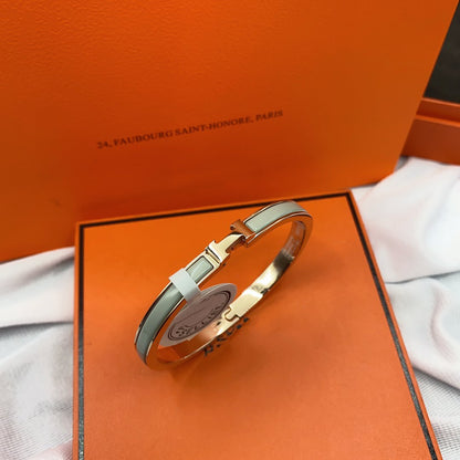 [CiCi]CLASSIC HM CLIC GREEN 8MM ENAMEL BRACELET