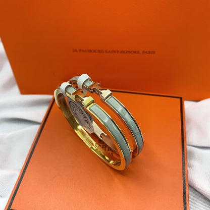 [CiCi]CLASSIC HM CLIC GREEN 8MM ENAMEL BRACELET