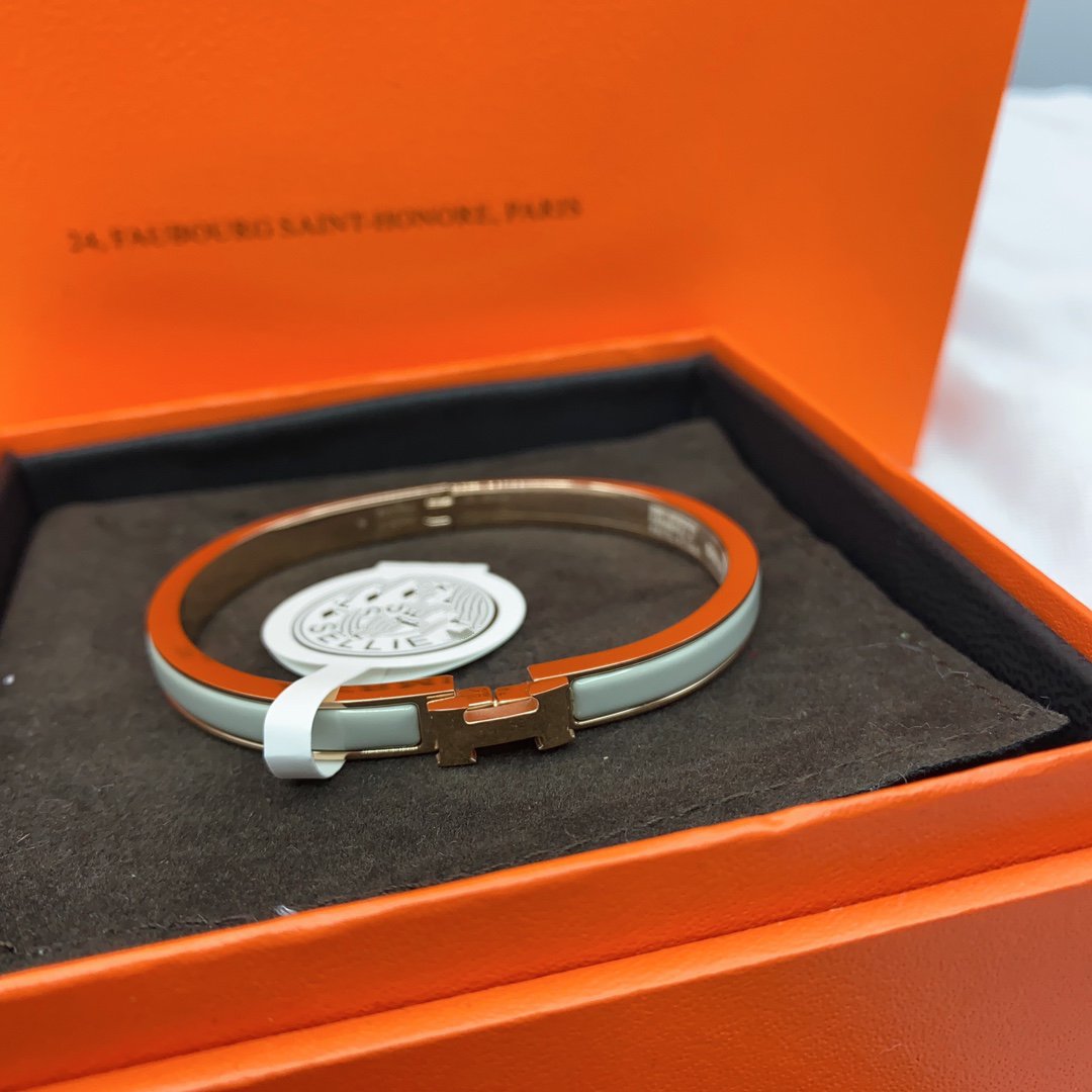 [CiCi]CLASSIC HM CLIC GREEN 8MM ENAMEL BRACELET