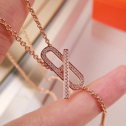 [CiCi]HM FIRE PIG NOSE NECKLACE TRENDY STREET