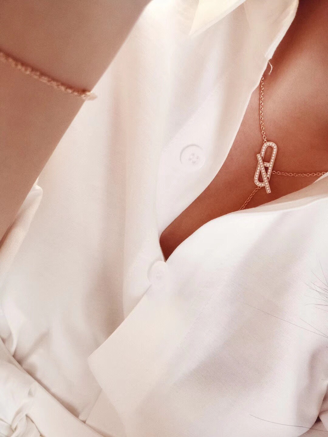 [CiCi]HM FIRE PIG NOSE NECKLACE TRENDY STREET