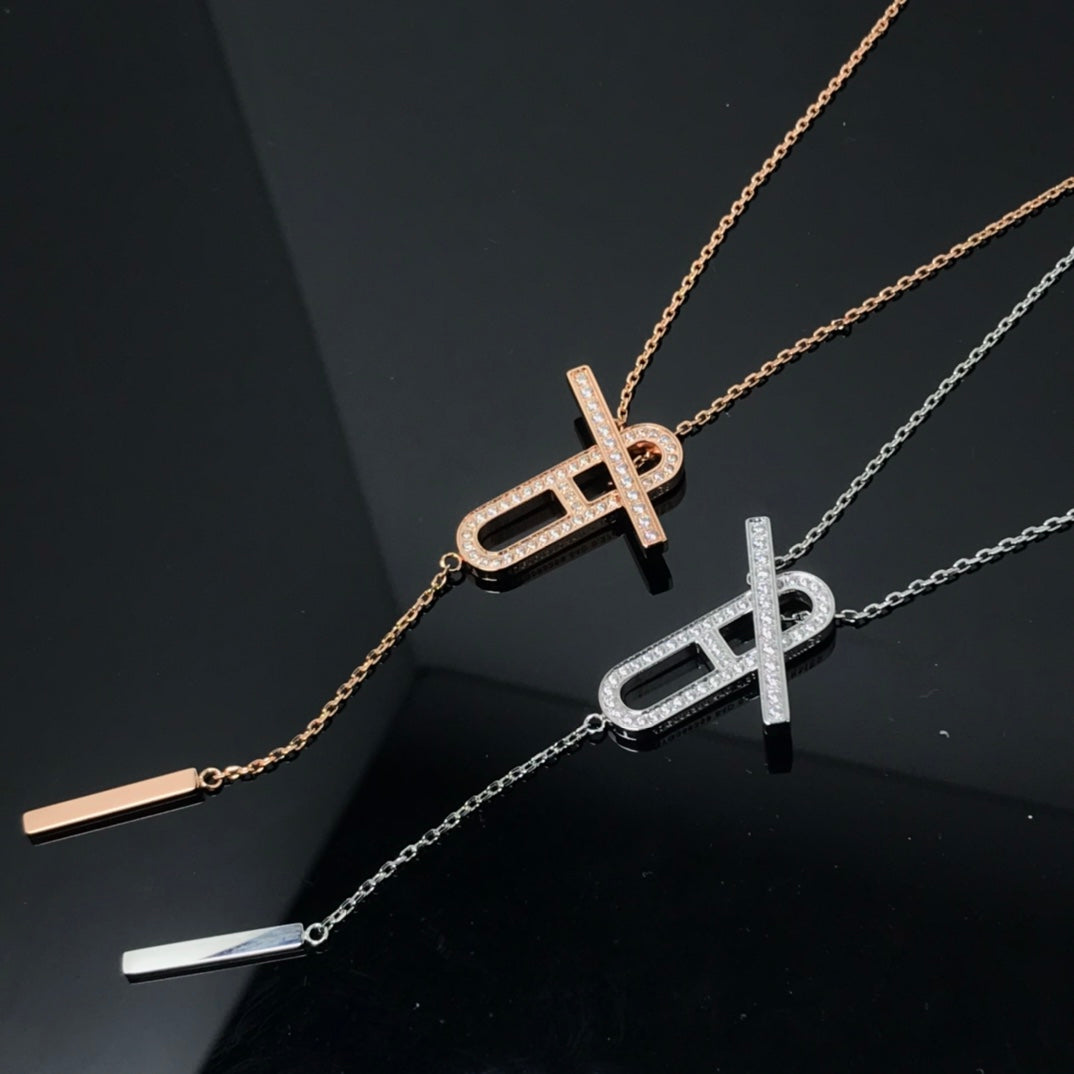 [CiCi]HM HALSKETTE PLATIN ROSÉGOLD DIAMANT