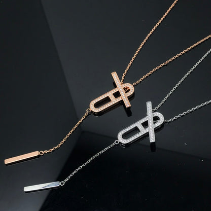 [CiCi]HM HALSKETTE PLATIN ROSÉGOLD DIAMANT
