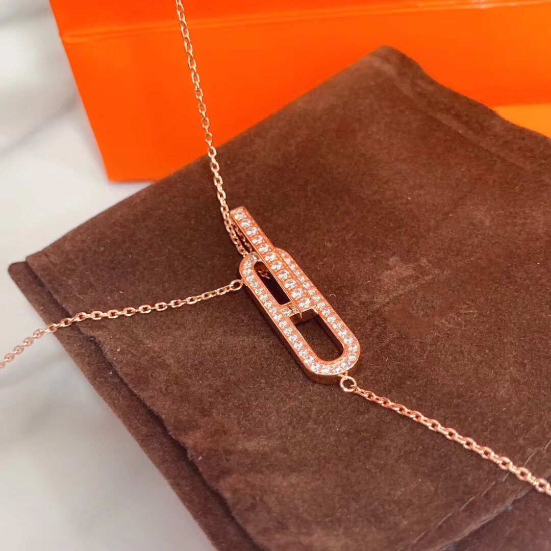 [CiCi]HM HALSKETTE PLATIN ROSÉGOLD DIAMANT