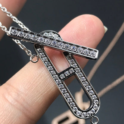 [CiCi]HM HALSKETTE PLATIN ROSÉGOLD DIAMANT