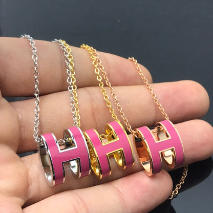 [CiCi]H NECKLACE PINK