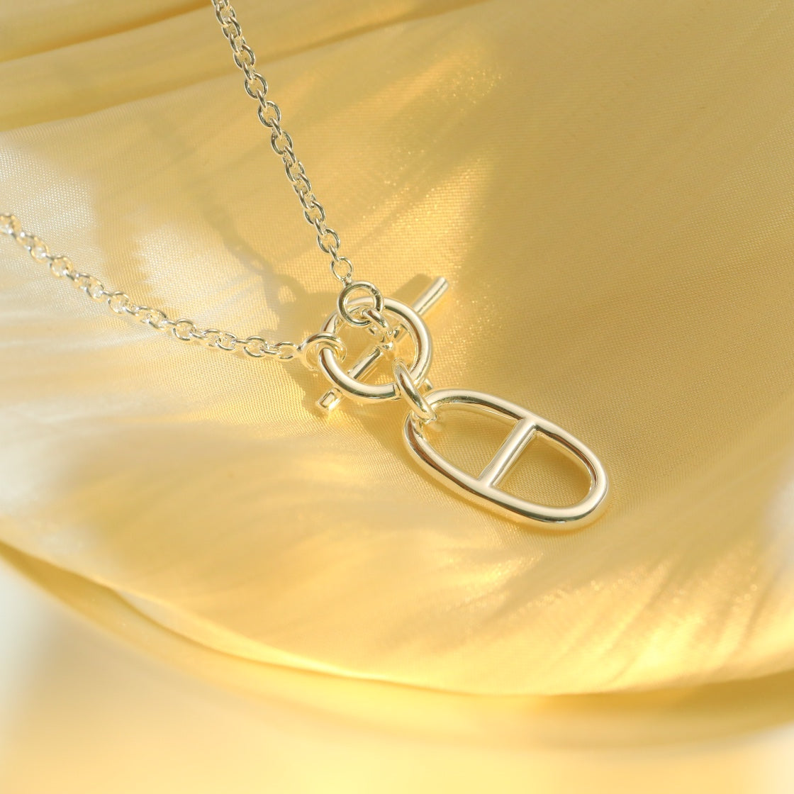 [CiCi]HM CHAINE D'ANCRE PENDANT NECKLACE STERLING SILVER
