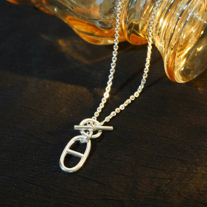 [CiCi]HM CHAINE D'ANCRE PENDANT NECKLACE STERLING SILVER