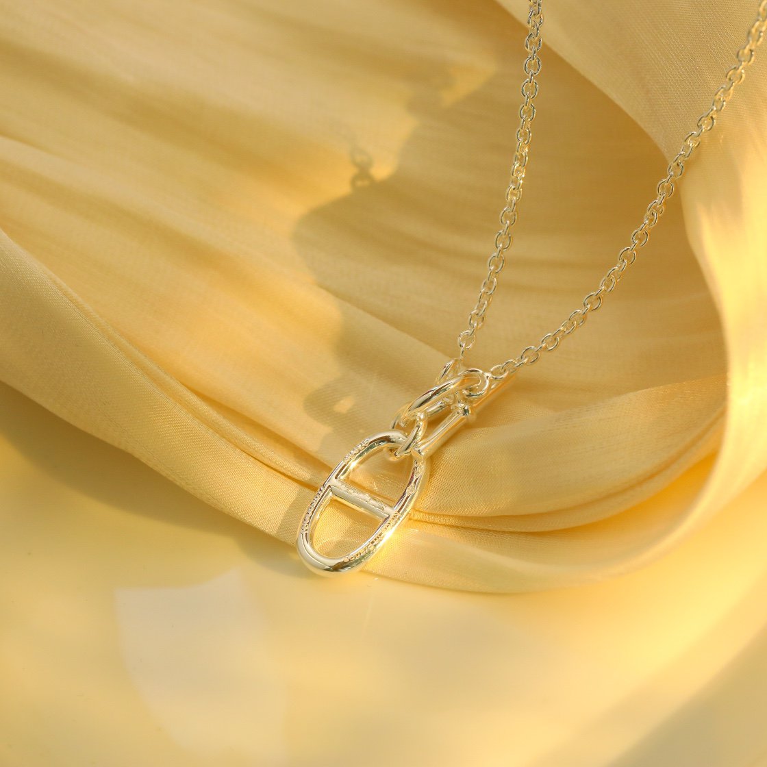 [CiCi]HM CHAINE D'ANCRE PENDANT NECKLACE STERLING SILVER