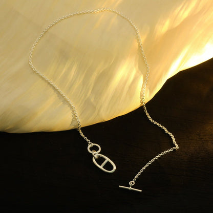 [CiCi]HM CHAINE D'ANCRE PENDANT NECKLACE STERLING SILVER
