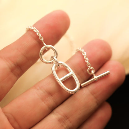 [CiCi]HM CHAINE D'ANCRE PENDANT NECKLACE STERLING SILVER