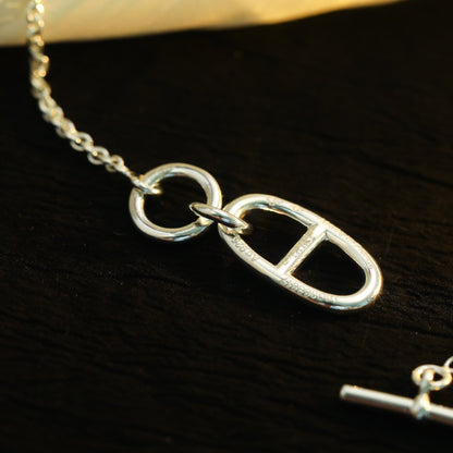 [CiCi]HM CHAINE D'ANCRE PENDANT NECKLACE STERLING SILVER