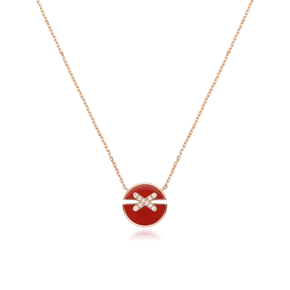 [CiCi]ROSEGOLD-DIAMANT-HALSKETTE