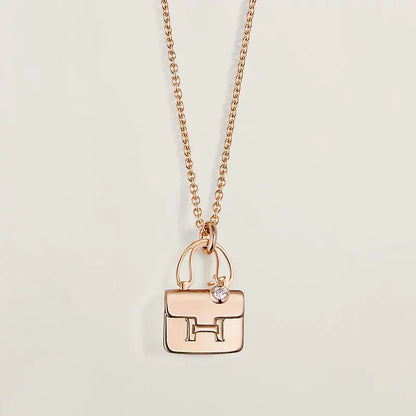 [CiCi]AMULETTE PEDANT ROSE GOLD NECKLACE