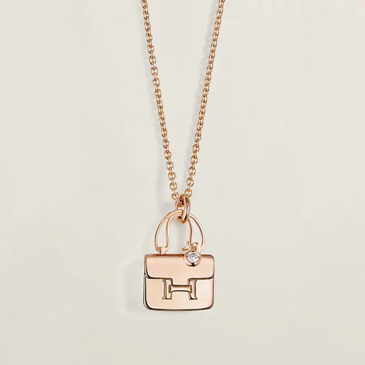 [CiCi]AMULETTE PEDANT ROSE GOLD NECKLACE