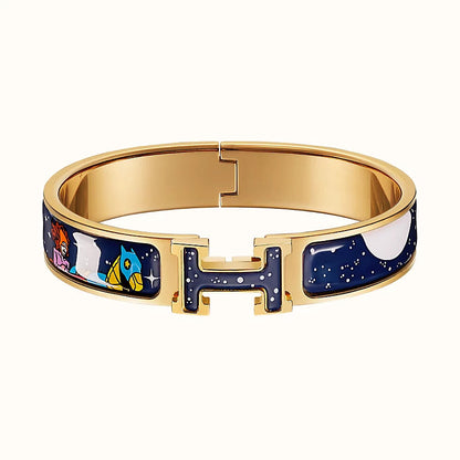 [CiCi]H STAR AND MOON BRACELET 12MM