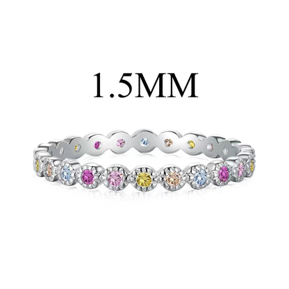 [CiCi]Radiant Sparkling Round Cut Daily Ring