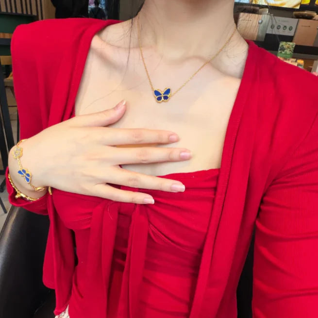 [CiCi] 2026 NEW LUCKY BUTTERFLY 1 MOTIFS NECKLACE