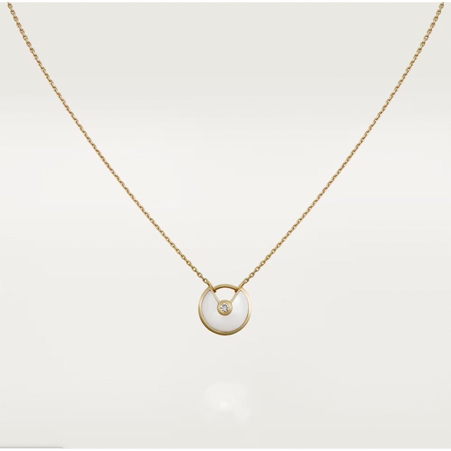 [CiCi]AMULETTE ROSE GOLD MOP NECKLACE