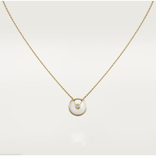 [CiCi]AMULETTE ROSE GOLD MOP NECKLACE