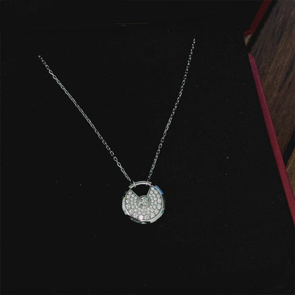 [CiCi]AMULETTE SILVER FULL DIAMOND NECKLACE