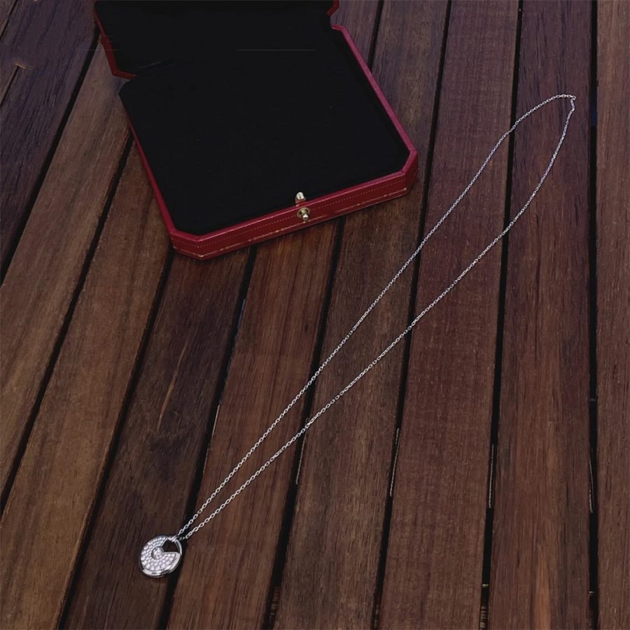 [CiCi]AMULETTE SILVER FULL DIAMOND NECKLACE