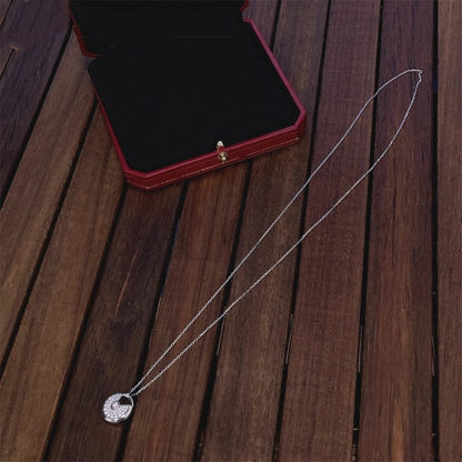 [CiCi]AMULETTE SILVER FULL DIAMOND NECKLACE
