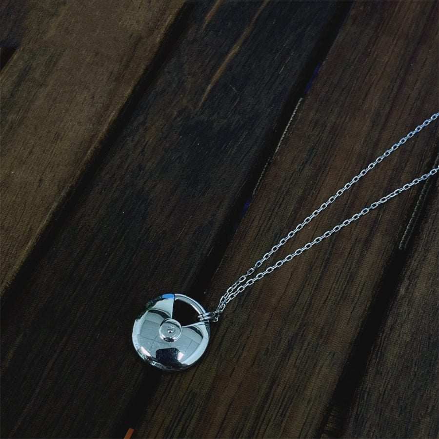 [CiCi]AMULETTE SILVER FULL DIAMOND NECKLACE