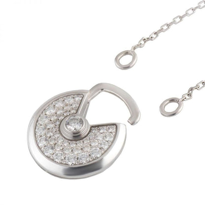 [CiCi]AMULETTE SILVER FULL DIAMOND NECKLACE