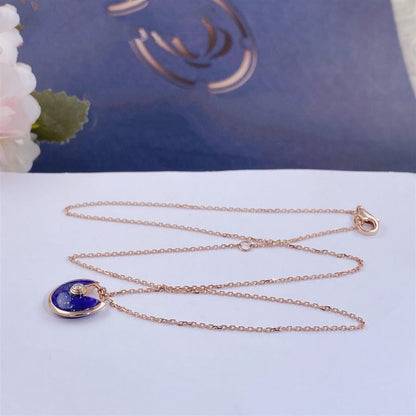 [CiCi]AMULETTE ROSE GOLD AGATE NECKLACE