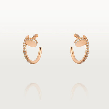 [CiCi]JUSTE EARRINGS 12.75MM PINK GOLD DIAMOND