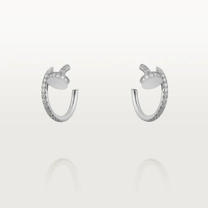 [CiCi]JUSTE EARRINGS 12.75MM SILVER DIAMOND